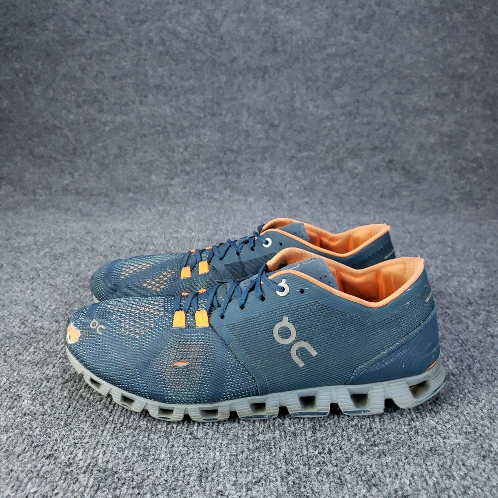 On Cloud X Shoes Mens‎ Size 9 Blue Orange Running Sneakers Lightweight - Picture 4 of 16